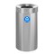 Alpine Industries Trash Can, Stainless Steel Brushed, Stainless Steel/Plastic ALP475-27-R - alternate 1